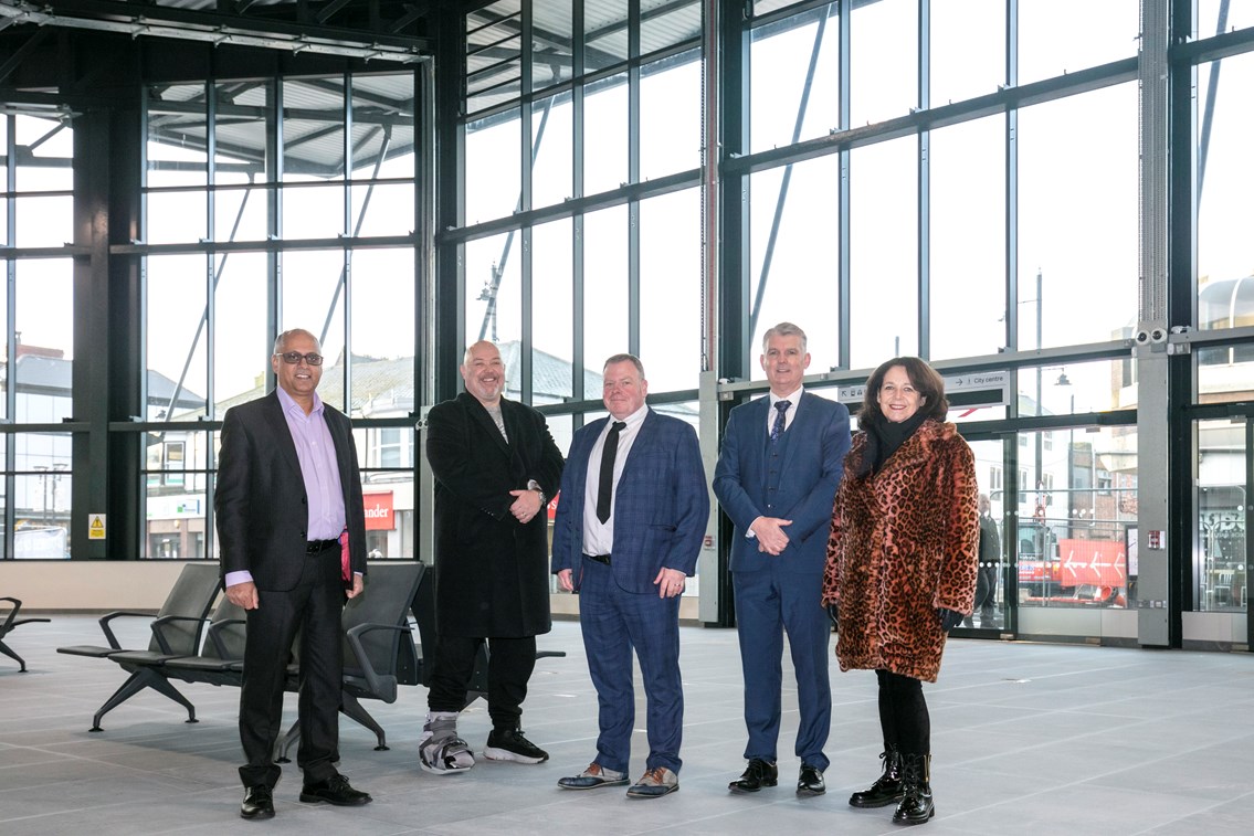 Representatives from Network Rail, Sunderland City Council, and BAM at Sunderland Station