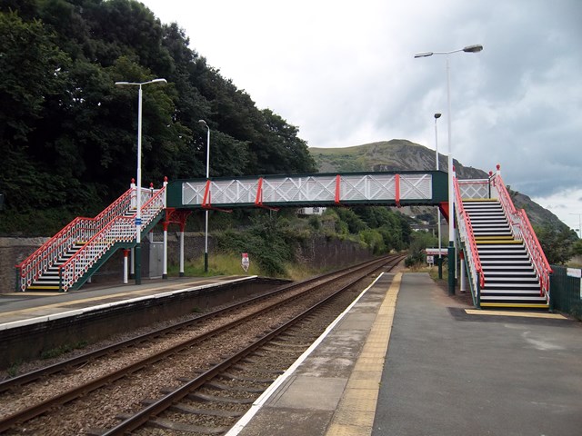 Penmaenmawr footbridge: Abergavenny footbridge will be refurbished in the same style as Penmaenmawr footbridge (pictured)