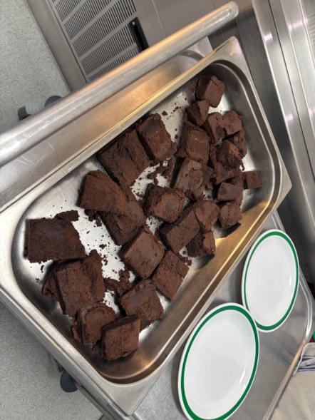 ChocoPea brownies in a tray