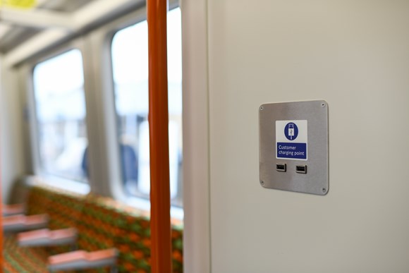 TfL Image - New London Overground trains-Customer charging point