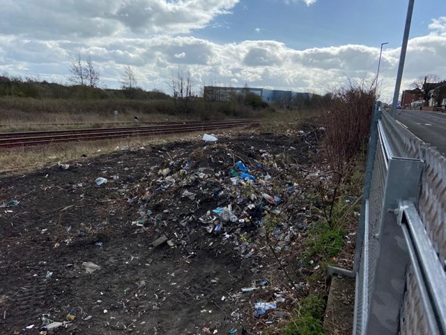 Network Rail teams clean up Hartlepool fly-tipping hotspot as passengers return to railway