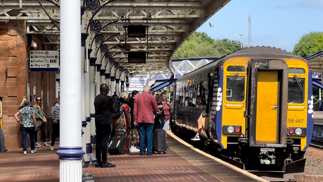 Dumfries station accessibility improvements unveiled: IMG 2423