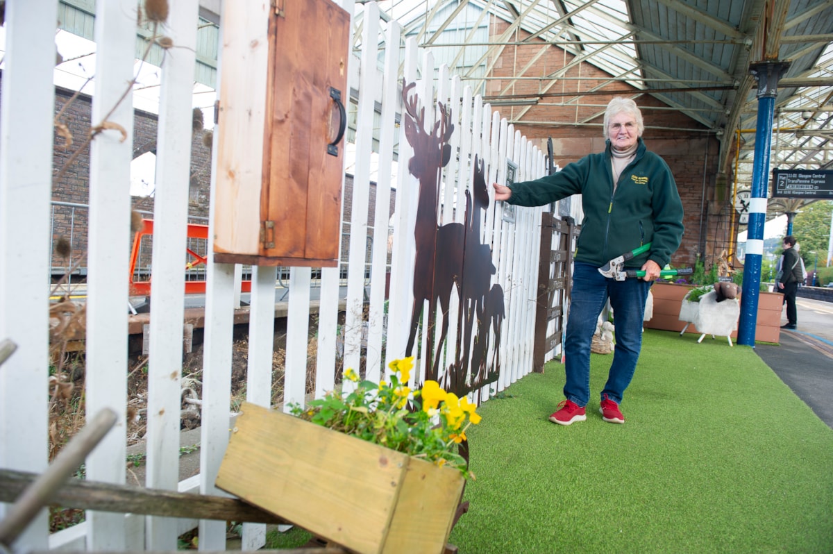 Joan Robinson of Penrith Community Gardeners has helped transform the picnic space at Penrith station.