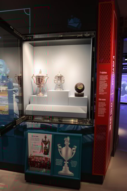 Football Museum Trophy Cabinet