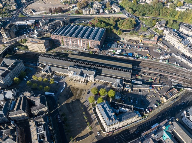 Huddersfield Station Birds Eye: Huddersfield Station Birds Eye