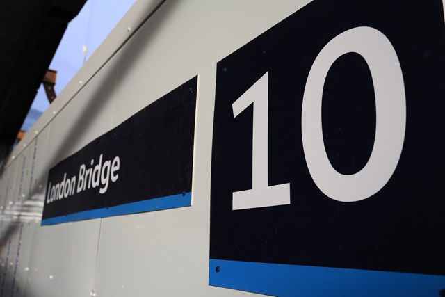 Finishing touches put to the new platforms (10 and 11) at London Bridge