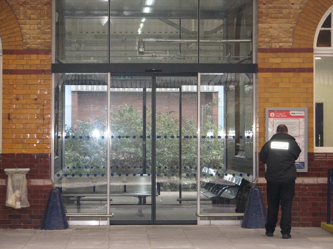 COMPLETED BOLTON RAIL STATION WORK ON SHOW: Platform 3 waiting room