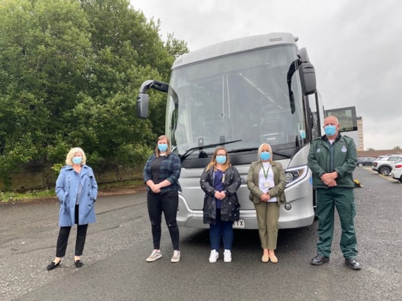 Three new mobile vaccination buses target students across Scotland: IMG 2417