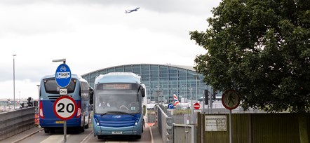 RailAir 3 coaches at Heathrow