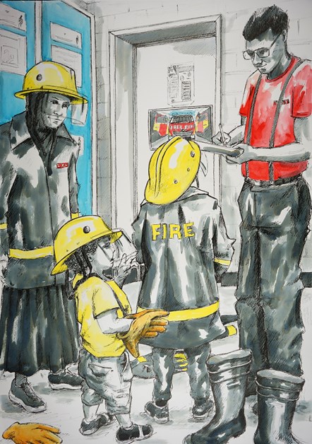 An open day at the Hornsey Road fire station which forms part of an exhibition at Islington Museum