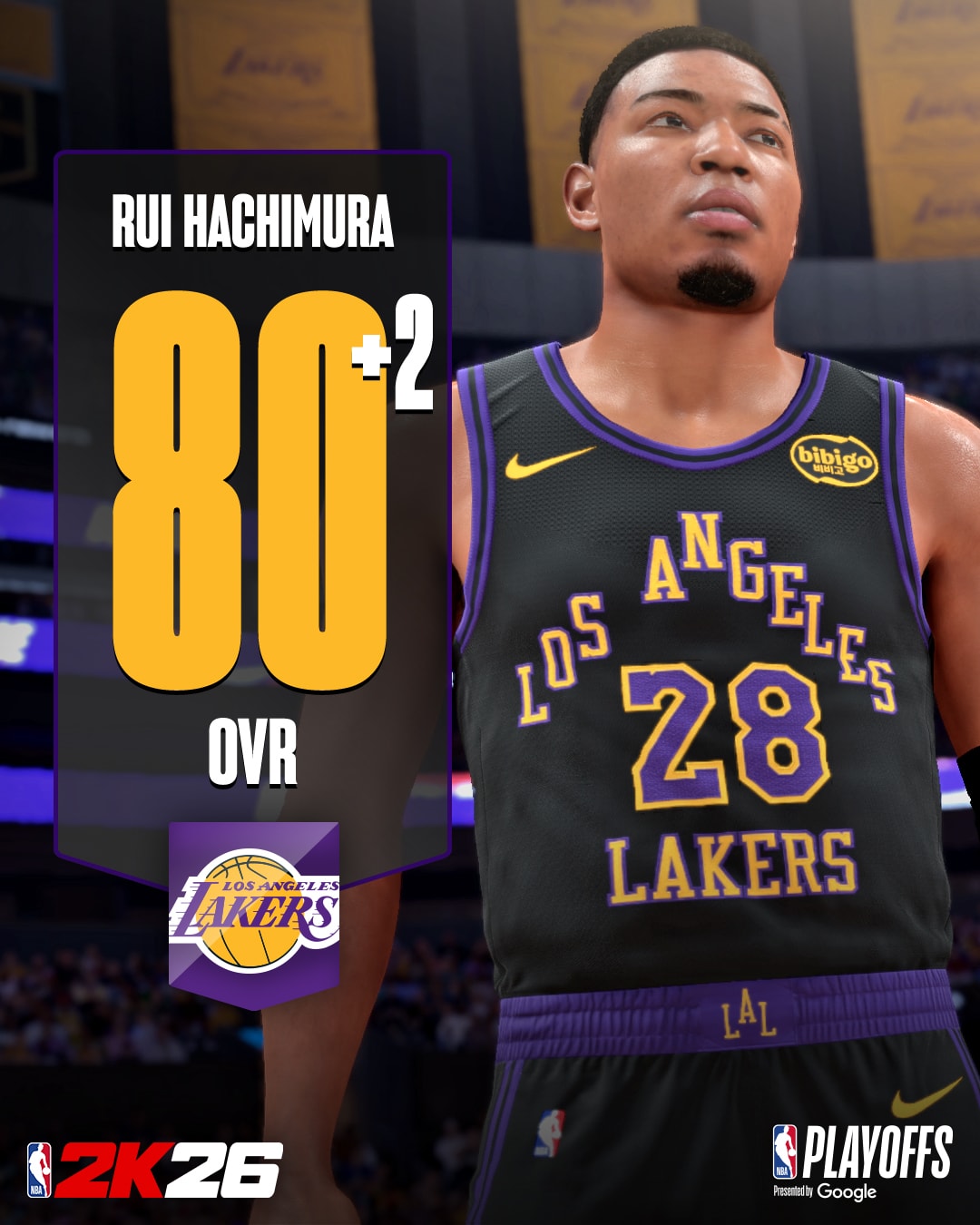 NBA 2K26 Ratings 10 - Rui Hachimura Vertical