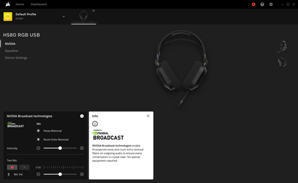 CORSAIR Integrate NVIDIA Broadcast Features into CORSAIR iCUE Software