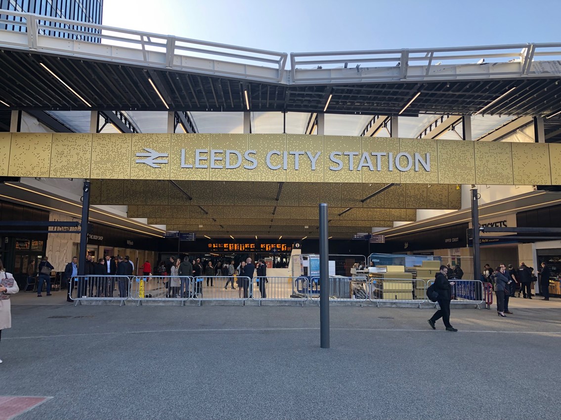 Leeds City Station sign