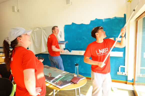 LNER colleagues paint at Yorkshire Wildlife Trust, LNER