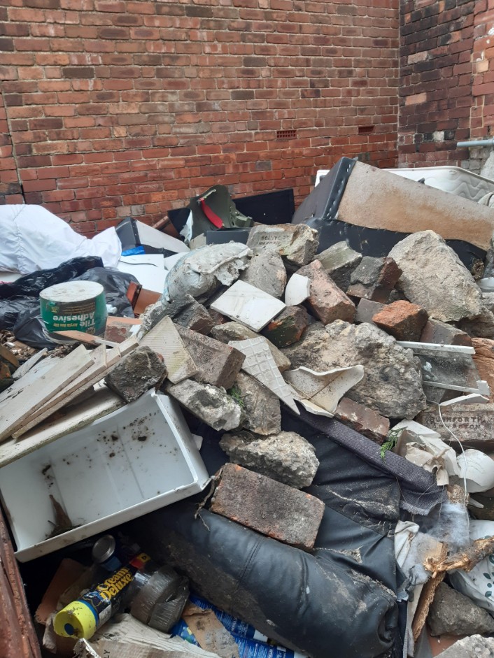 Fly tipping-3: A builder caught on camera fly tipping has been hit with a fine and suspended prison sentence.