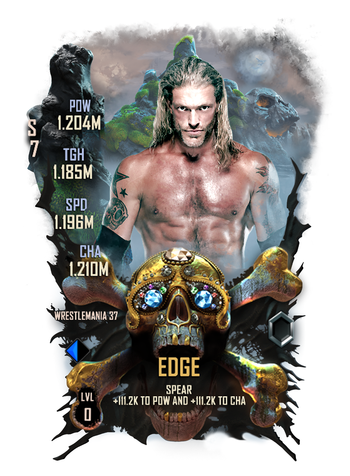 WWE SuperCard WM37 Edge