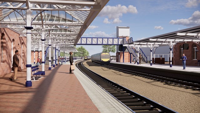 Dumfries station bridge plans submitted: 1 23009 Dumfries AfA P1 South Approach