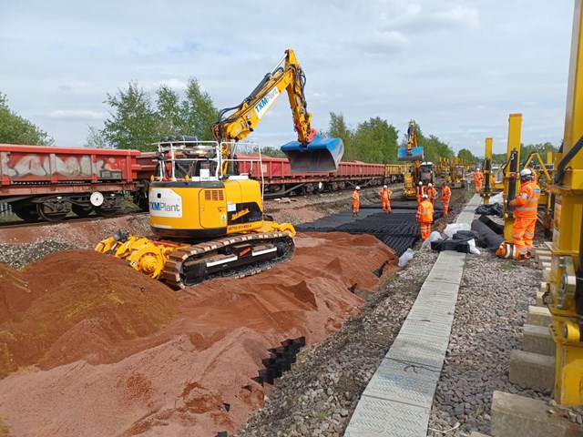 Previous track work taking place  as part of the project