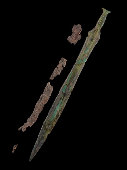 Sword and scabard from the Carnoustie Hoard. Photo © National Museums Scotland