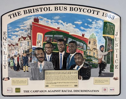 Bus boycott plaque