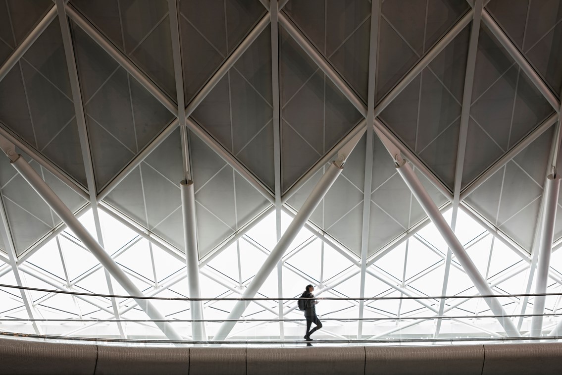 King's Cross railway station - person silhouette: king's cross railway station
train station
roof
architecture
John McAslan and Partners