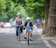 TfL Image - Mum and daughter cycling: TfL Image - Mum and daughter cycling