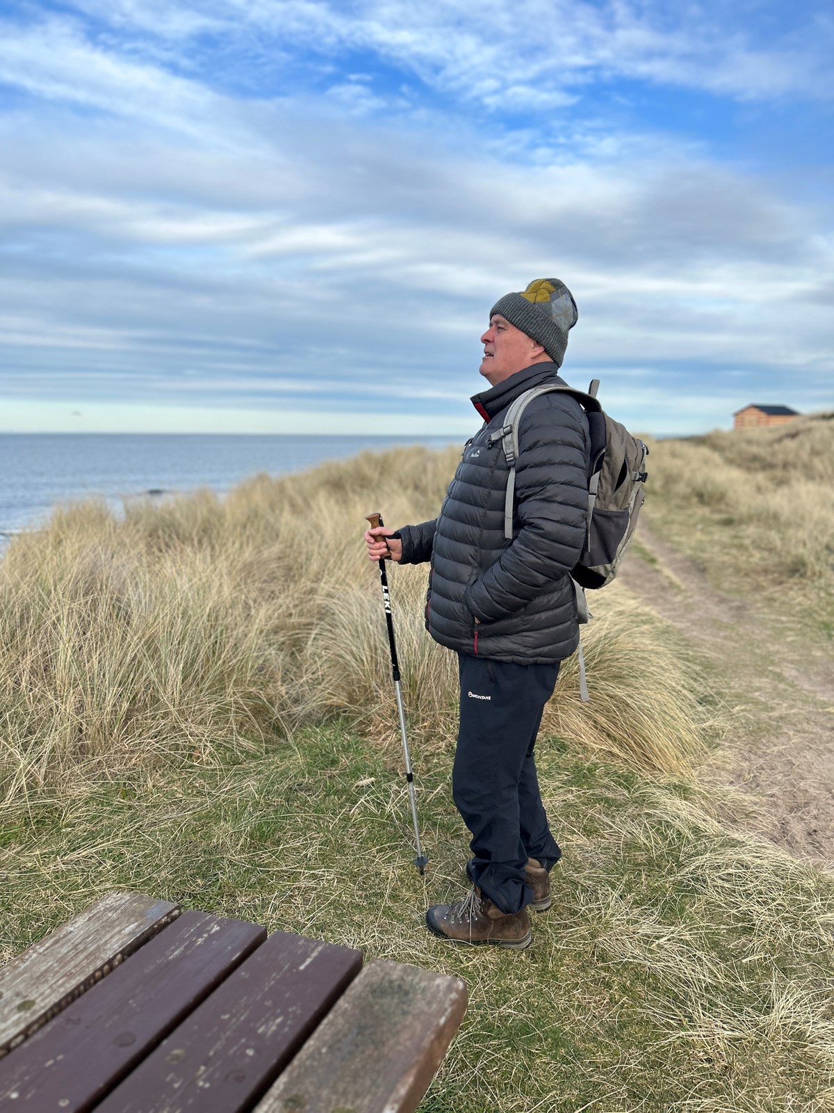 Adventure walking Author John D Burns has based his writing career on the hills and coastlines of Moray and the Highlands.