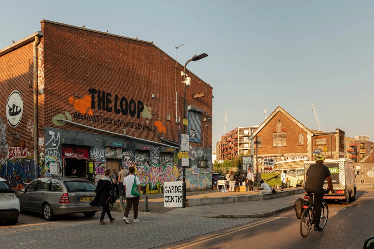 The Loop in Hackney Wick, where Arbeit will host one of its sustainability events (image credit Arbeit)
