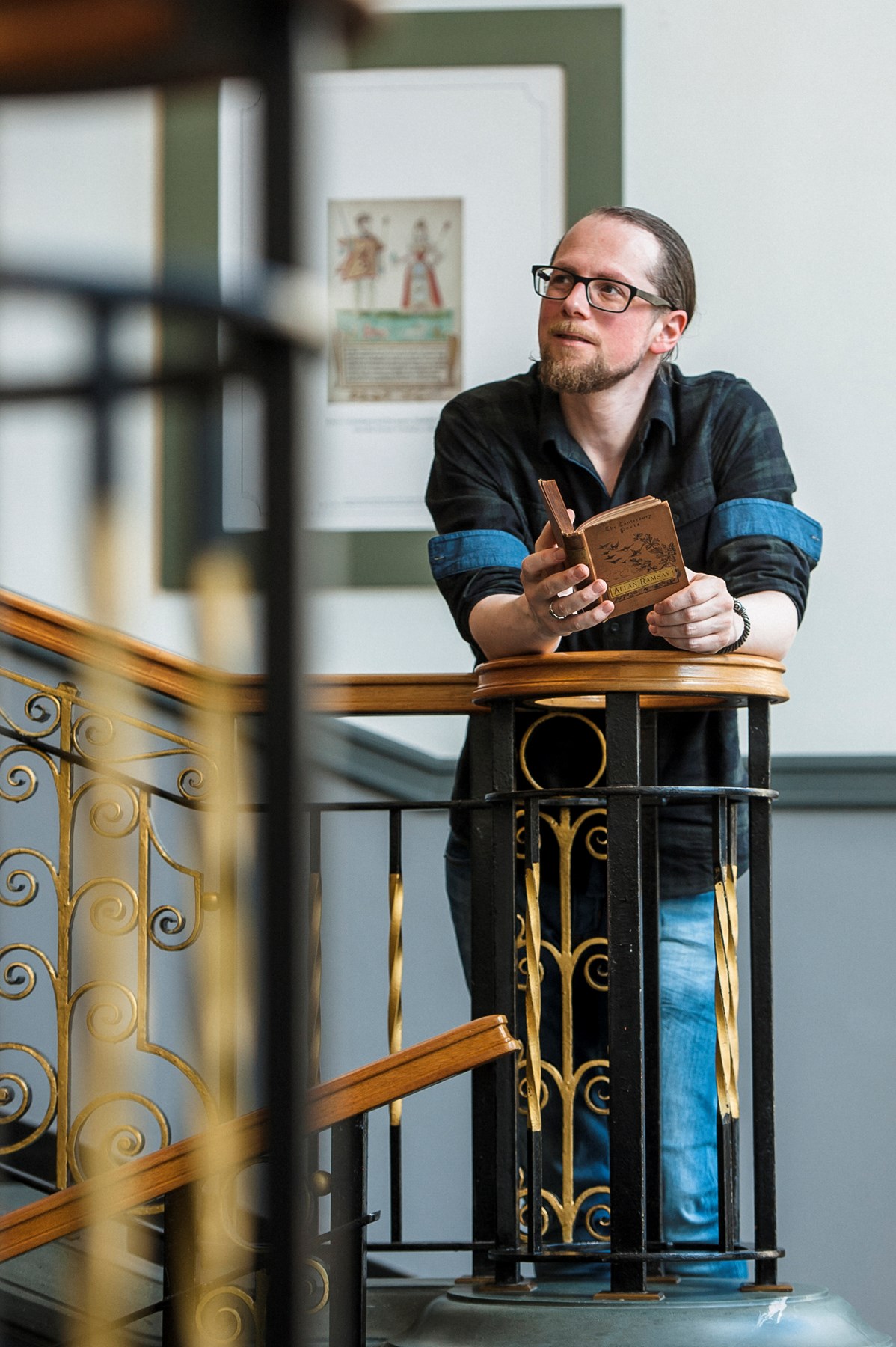 In collaboration with Creative Scotland, the National Library of Scotland has appointed Dr Michael Dempster as the new Scots Scriever. He will promote the use of the Scots language across Scotland and will be based at the library for a two-year residency. (Photograph: MAVERICK PHOTO AGENCY)