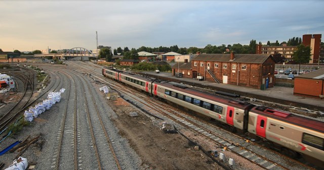 New video shows train services resuming at Derby railway station