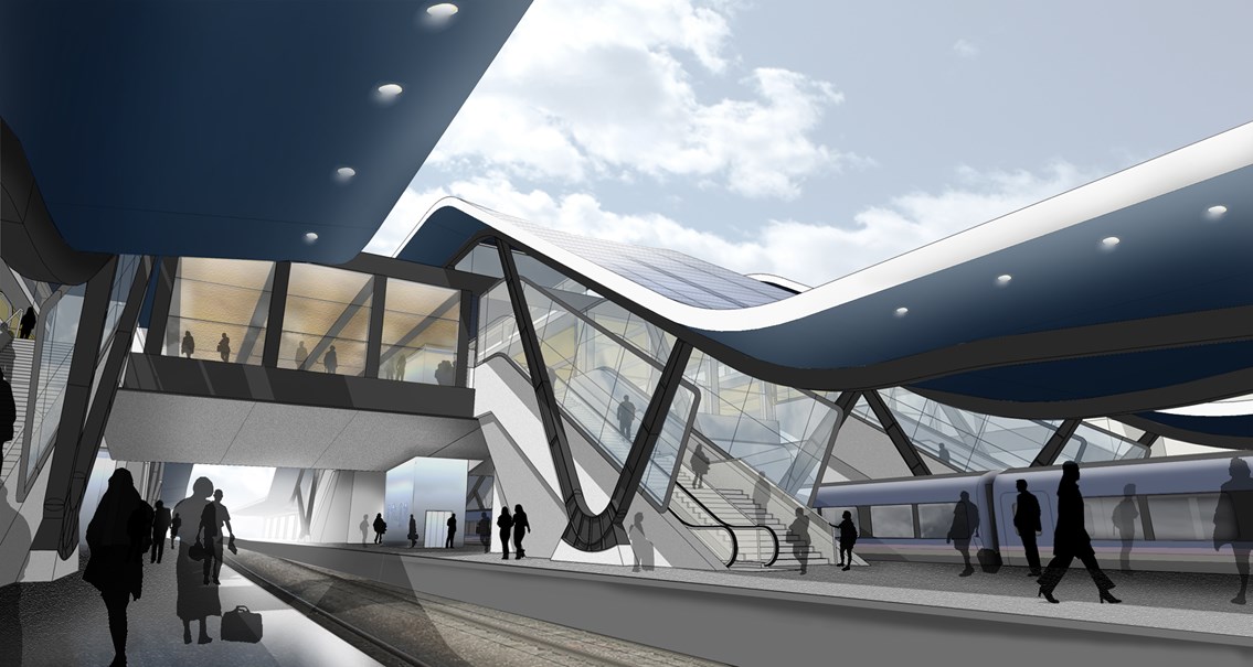 GETTING ON TRACK FOR READING RAILWAY WORK THIS CHRISTMAS: Reading station CGI