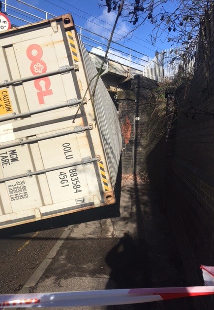 Erdington bridge strike lorry