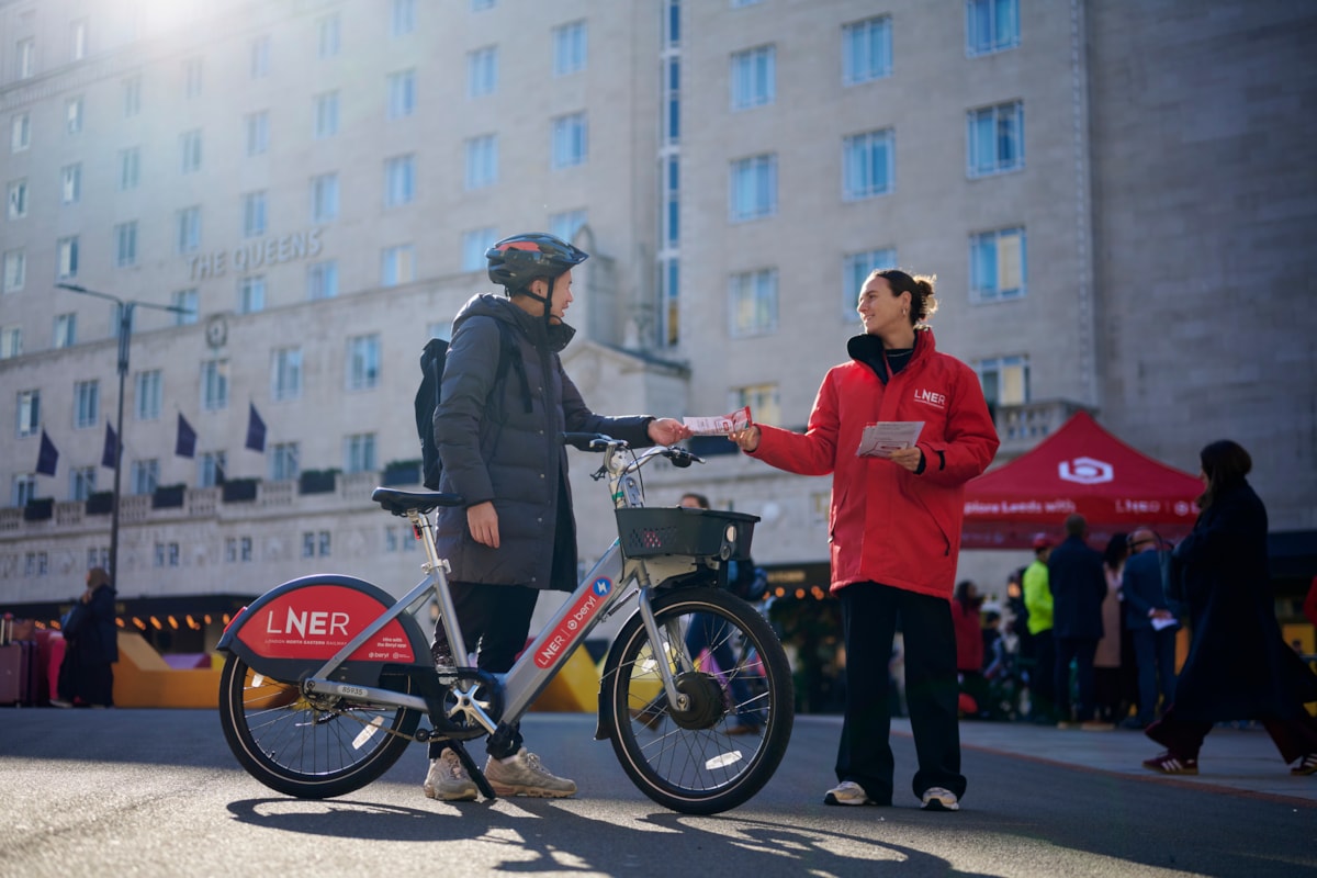 LNER Customers with Beryl Bikes