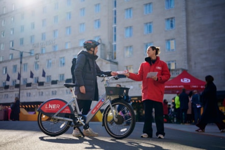 LNER Customers with Beryl Bikes