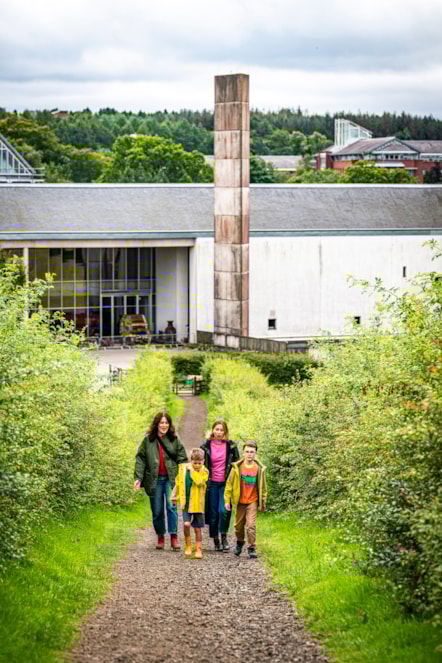 Families explore the National Museum of Rural Life this Spring. Image credit © Andy Catlin