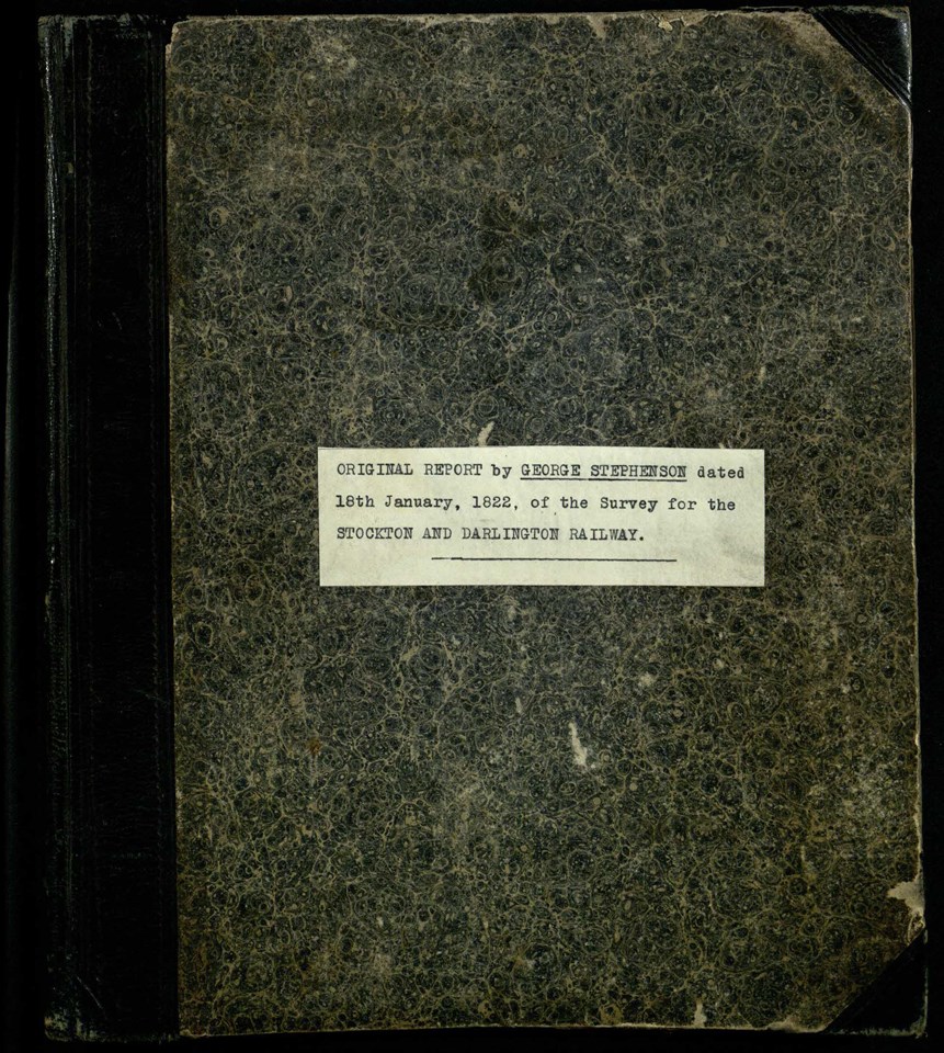 Front cover of Stephenson notebook