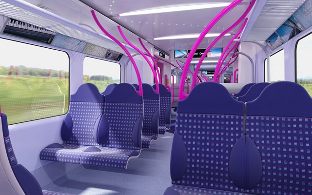 More space, longer trains: The inside of one of the new trains which will begin operating in 2012.