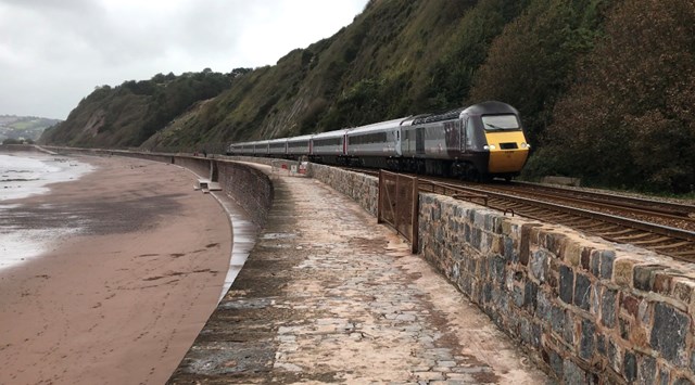 CrossCountry HST passing Holcombe beach