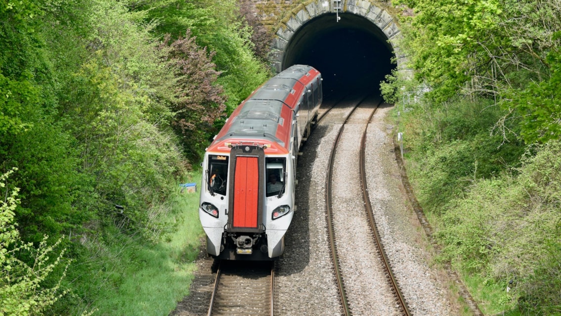 Passengers travelling between Gloucester and Chepstow urged to check before travelling this May: newnham tunnel 3