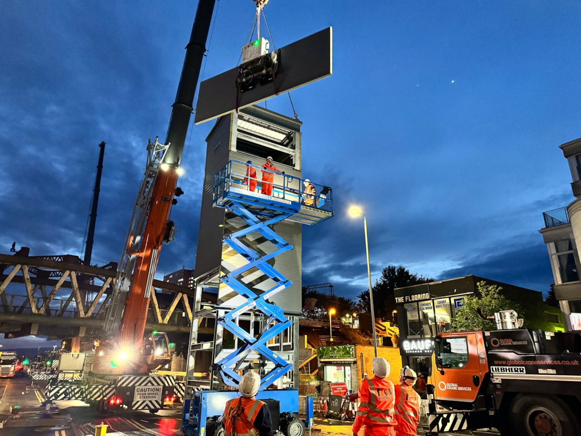 Anniesland Accessibility project - lift installation