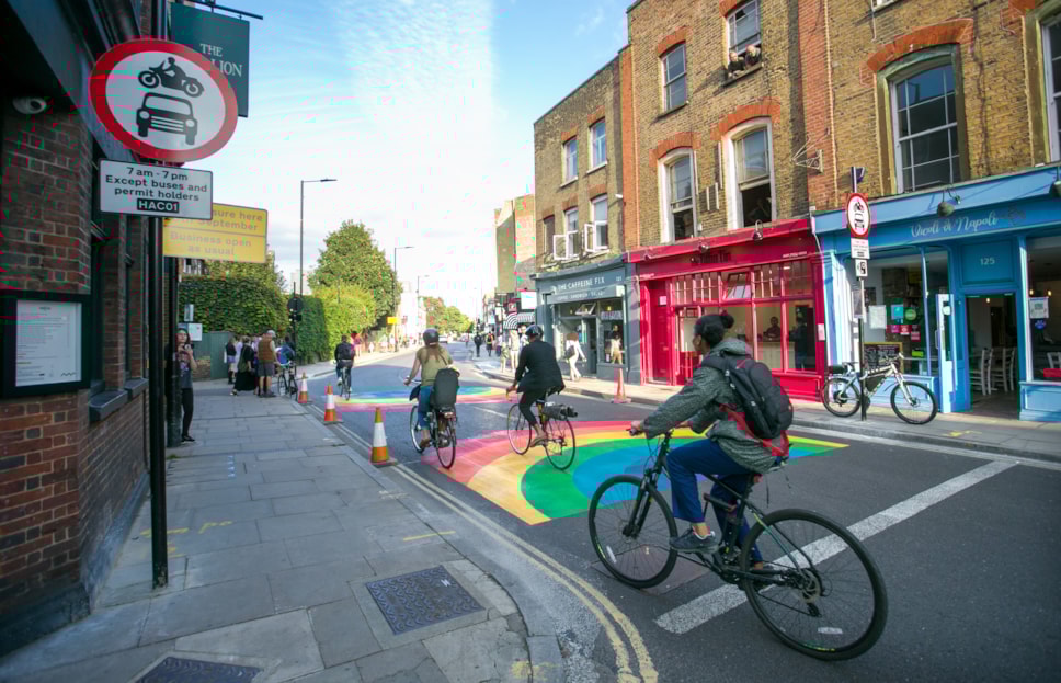 Stoke Newington low traffic neighbourhood, one of 19 introduced in Hackney in the last three years