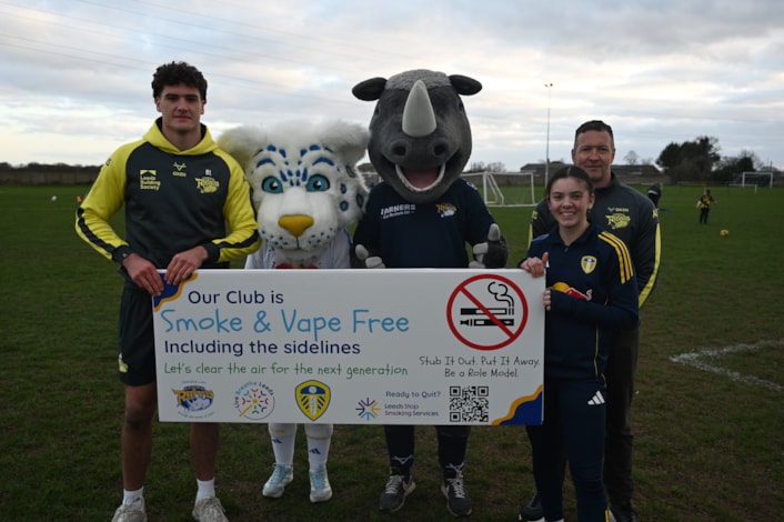 City’s major sports clubs kick off campaign to ban smoking and vaping on sidelines: Sports club anti smoking campaign