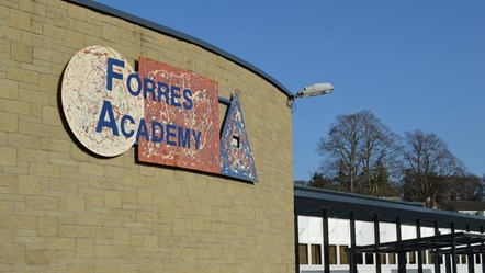 Forres Academy sign cropped