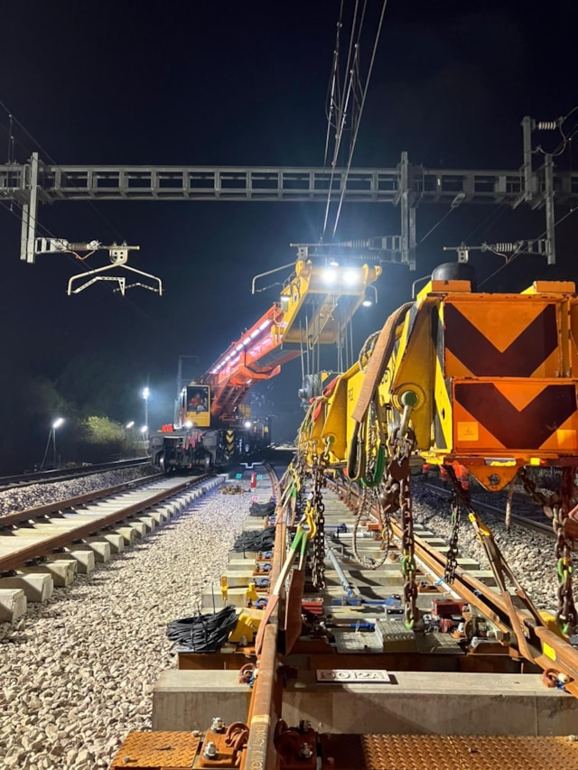 Cardiff-Newport track renewals March - night working: Cardiff-Newport track renewals March - night working