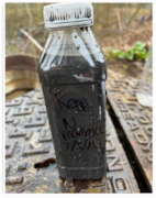 A drainage system water sample with a high content of suspended solids: A drainage system water sample with a high content of suspended solids