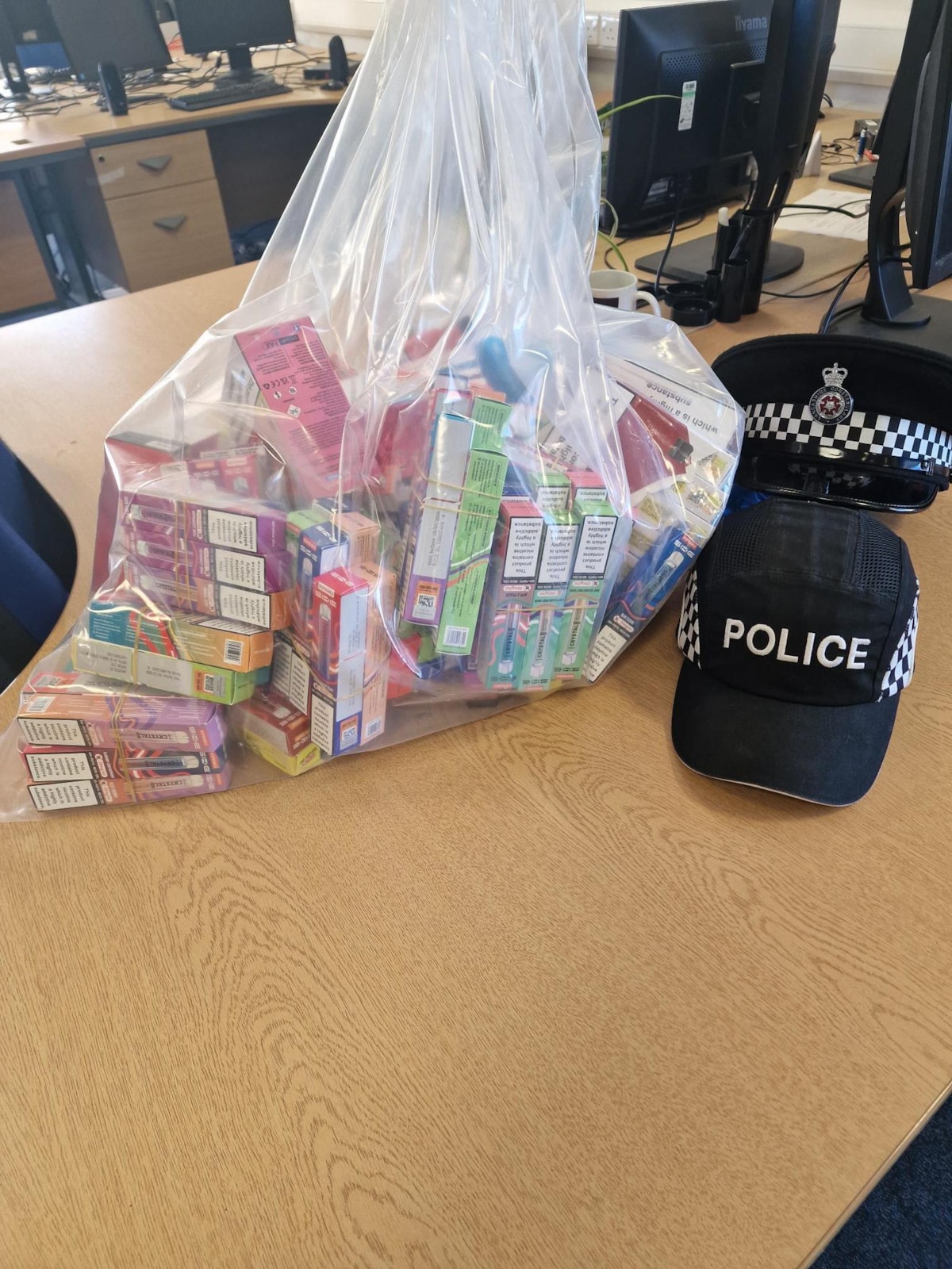 Suspected illicit vapes seized by Lancashire County Council's Trading Standards officers and West Lancashire Neighbourhood Policing and Licensing Team-2
