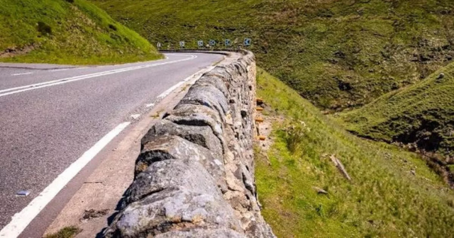 Pictured is a stretch of the A57 Snake Pass