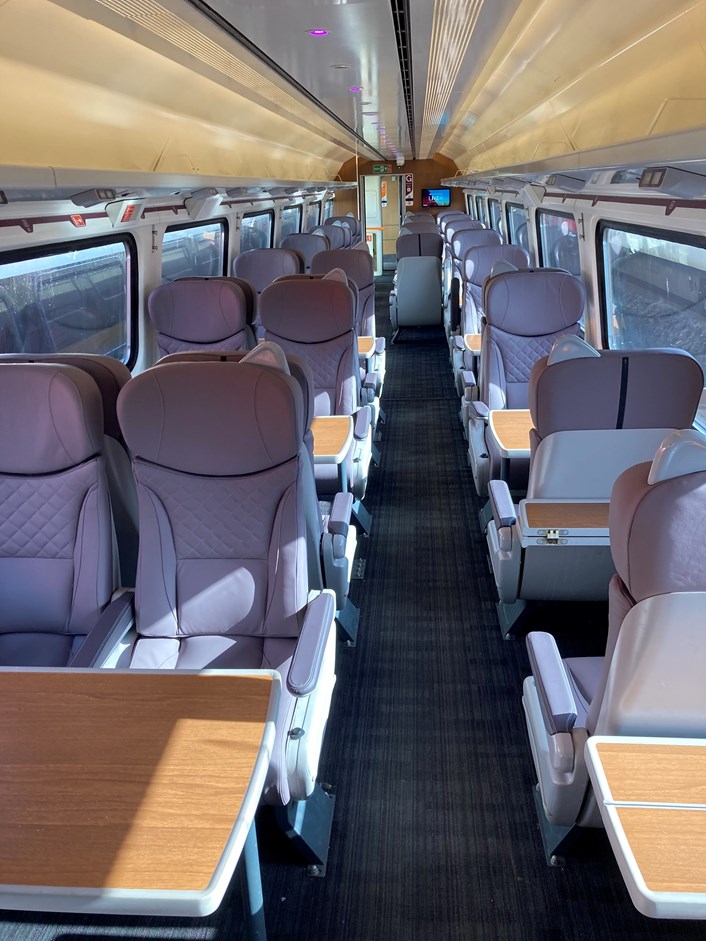 Swansea-Manchester Mark 4 first class interior