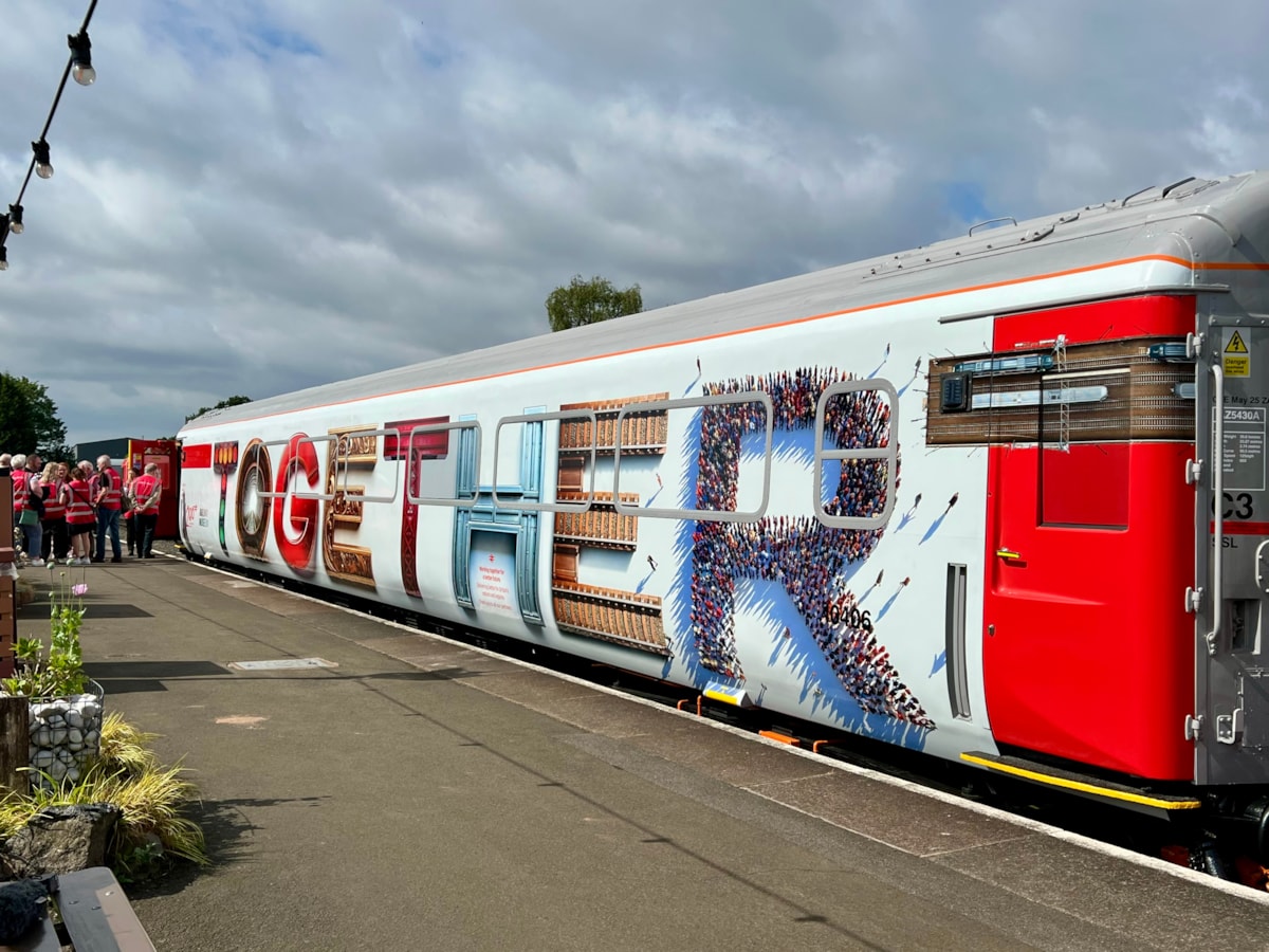 Railway 200 exhibition train partner carriage