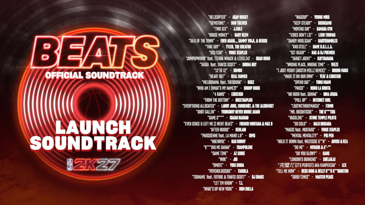 NBA 2K27 Launch Beats Soundtrack